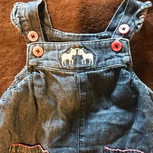 Baby Girls Denim Overalls
